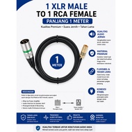 Audio Cable 1 XLR male to 1 RCA Female 1M