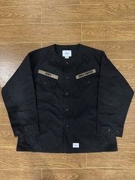 WTAPS 20AW SCOUT LS SHIRT.COTTON.WEATHER 無領兩袋襯衫夾克
