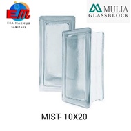 GLASS BLOCK/ GLASSBLOCK/ GLASS BLOK MULIA MOTIF MIST 10X20 ORIGINAL