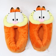 2024 New Style Orange Garfield Cat Slippers Cartoon Orange Cat Plush Slippers Winter Couple Cotton S