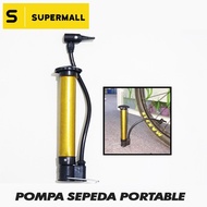 SUPERMALL Pompa Sepeda Portable - Pompa Angin / Pompa Bola &amp; Balon