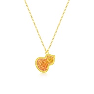 CHOW TAI FOOK 999 Pure Gold necklace - Fu Lu with enamel: R29328