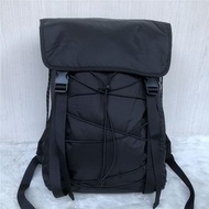 美國 Meters Bonwe 黑色尼龍布 雙扣型 背囊