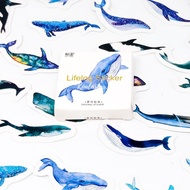 Decorative Sticker Lifelog Whale Scrapbook Journal Diary