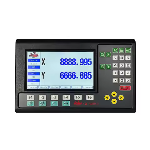 GCS909 Big Display 2/3 Axis Lathe Milling Machine LCD DRO Digital Readout AC110-240V For Optical Lin