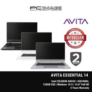AVITA Essential 14 AVT-NE14A2MYC43A 14" Laptop White/ Black/ Grey (N4020, 4GB, 128GB, Win10 in S Mode)