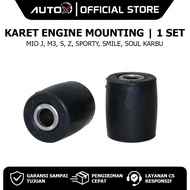 MESIN Rubber Engine Mounting Mio J M3 SZ Sporty Smile Soul Carburetor Bosh Bush Ganjel Block Engine 