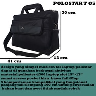 Gratis Ongkir !! Tas Polo Star 17 - Black Tas Selempang Tas Kantor Tas 2in1 Tas Selempang Tas Tenten