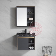 Cabinet Combination Washbasin Space Aluminum Bathroom Cabinet Mirror Cabinet Washbasin Small Apartme