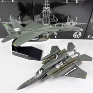 1/100 US Army F-15E Fighter F15 Bay Wars MiG Killer Finished Alloy Airplane Model Ornaments