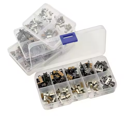 1Box Micro Slide Switch Kit 1P2T SPDT 3 Pin 2 Positions DIP PCB Mount ON-OFF Toggle Switch Interrupt