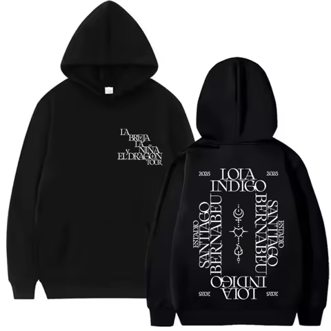 Singer Lola Indigo Tour Album 2026 Merch Hoody Unisex Vintage Oversized Clothing Sweatshirt Hip Hop 