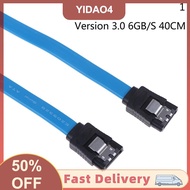 【YIDAO4】 สายคอมพิวเตอร์ SATA 3.0 III SATA3 6กิกะไบต์/วินาที SSD Hard Drive Data Right Angle CABLE