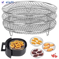 ELO Grilling Rack, Stainless Steel Stackable Air Fryer Rack,  Non-Stick Airfryer Tray Kitchen Gadget
