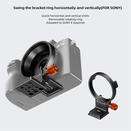 VRIG Arca Rotatable Horizontal-To-Vertical Tripod Mount Ring Lens Collar Quick Release for Sony FX3/