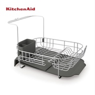 KitchenAid Expandable Dish-Drying Rack with Glassware Attachment - Charcoal Grey