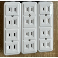 Compact Electronic Extension Outlet 4 Outlet & 3 Outlet Options for Efficient Power Management at Ho