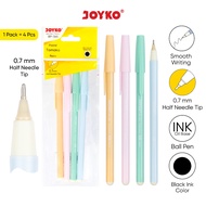 Joyko BP-365 Ball Pen 0.7mm 1 Pack of 4 Pcs Paperpen Surabaya