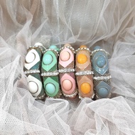 Stone Bangle Bracelet || Gemstone Bangle Bracelet || Premium Rhinestone Women's Bracelet