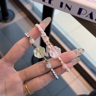 可爱猫咪树脂猫爪樱花转运闺蜜平安甜美手链男女中式情侣编织手绳Cute Cat Resin Cat Claw Cherry Blossom Transfer for Best FriendsS3GfV7