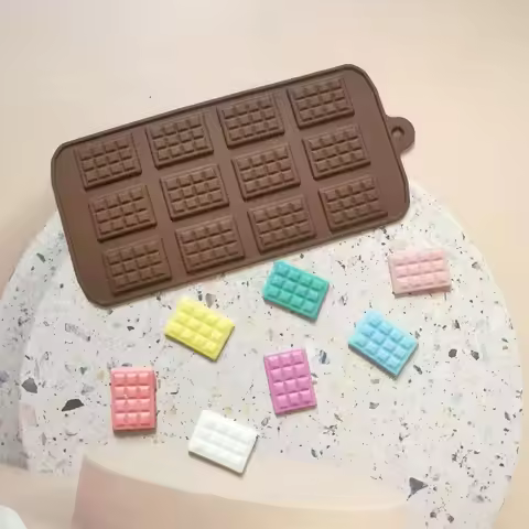 1piece Silicone Break Apart Chocolate Moulds Non-Stick Candy Chocolate Bar Mold,Reusable Candy Prote
