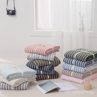 Tianzhu Cotton Knitted Single and Double Duvet Cover Striped Pure Cotton Single Piece Duvet Cover Si