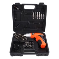 45Pcs 4.8V Electric Screwdriver Set Combination Hand Drill Set Tool Screwdriver Drill Driver Bits