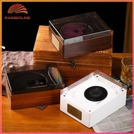 Rain❤ Retro CD Player Rechargeable Support CD BT USB 3.5mm AUX Home Music Player Bluetooth-Compatibl