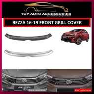 PERODUA BEZZA 2016-2019 FRONT GRILL COVER CARBON FIBER / FRONT GRILL GARNISH CARBON, GLOSSY BLACK, C