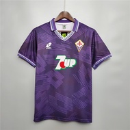 92-93 Fiorentina Home Away Retro Soccer Jersey Football