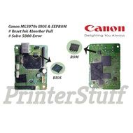 Canon MG3070s BIOS and EEPROM IC Reset Ink Absorber Full 5B00