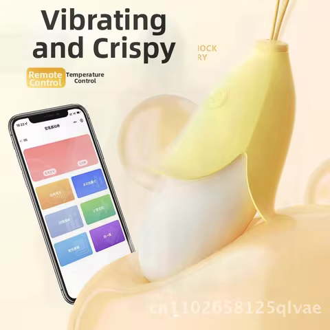 Shuangmi APP Remote Control Small Banana Vibrator Multi-Frequency Vibration Silicone Egg for Couples