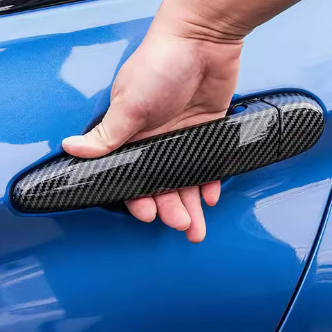 Carbon Fiber Outside Exterior Door Handle Cover Trim For BMW 1 2 3 4 Series E87 E90 E91 E92 E93 F30