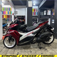 / STRIPING STICKER ALL NEW AEROX CONNECTED 155 NVX TRANSPARENT Uv PHILIPPINES VIBES