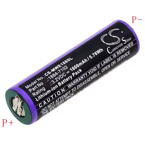 CS 1884-7102 1800mAh LiFePO4 3.2V Battery for Moser Ermila 1884,1885 1884 Li+Pro,1885 Motion Wahl Er