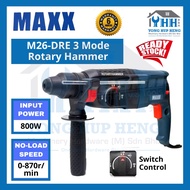 MAXX M26-DRE / M26DRE / M26 DRE 3-Modes SDS-Plus Rotary Hammer Drill 800W 26mm 870RPM