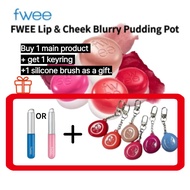 [FWEE] Lip & Cheek Blurry Pudding Pot (30 Colors/5g) Free Pendant Keyring