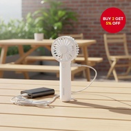 ESSAGER Portable Mini Desk Fan USB Rechargeable Handheld Cooling