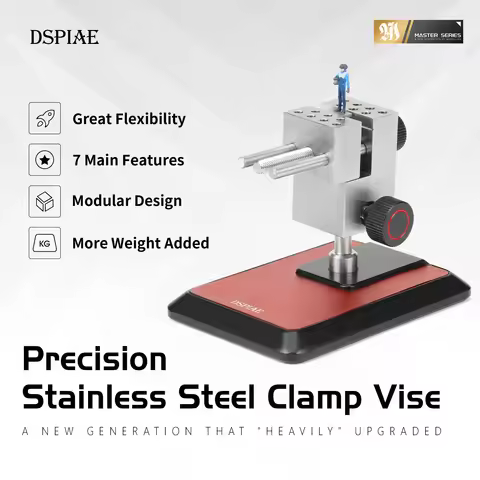 DSPIAE AT-TVA AT-TVB New Precision Stainless Steel Clamp Vise Craft Tools Directional Table-top Vise