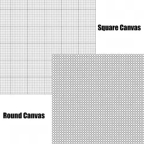 1pc Blank Canvas 5D Round Diamond Painting Tool Blank Canvas Diamond Painting Embroidery Accessories