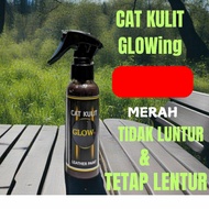 MERAH GLOWING Bag paint - Shoe paint - Jacket paint - Genuine leather paint, red chili leatherpaint
