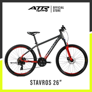 Sepeda Gunung MTB AL 26-24SP United STAVROS26 (21) GY-RD