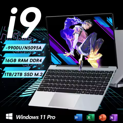 i9 Windows 11 Pro Laptop Intel CORE i9-9900U N5095A Notebook 14.1 Inch 16GB RAM 1TB 2TB SSD 1920*108