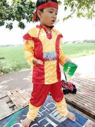 kostum anak setelan anak singa Dangdut lengan panjang