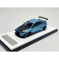 404 ERROR 1/64 Mitsubishi EVO X Varis Wide Body Version Blue Resin Car Model Limited to 99 Sets, Mal