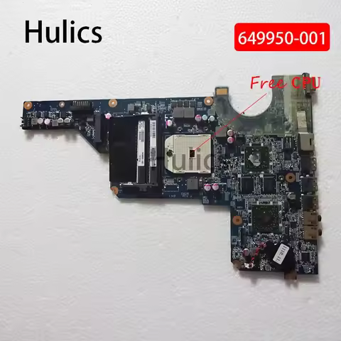 Hulics Used 649950-001 For HP Pavilion G4 G6 G7-1000 Laptop Motherboard DDR3 DA0R23MB6D1 DA0R23MB6D0