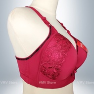 Bra Jumbo Cup C Misslily ML 1099 Tanpa Kawat Kait 3 Motif Lace Brukat Bh Wanita Cup Besar Sexy