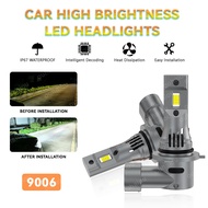 2pcs 9006 HB4 LED Canbus car light bulb LED headlight 9006 HB4 fan cooling fog light headlight