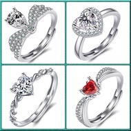 Fashion Korean Jewelry 30 Designs Cincin Silver 925 Original Cincin Perak Perempuan Women Diamond Ring