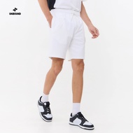 DARK NEBULA DRAWSTRING SHORTS-WHITE กางเกงขาสั้นสีขาวชาย